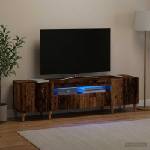 vidaXL LED телевизионен кабинет ALKMAAR 153 x 35 x 43 см Старо дърво (896253)