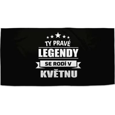 SABLIO Ručník - Ty pravé legendy se rodí v květnu 50x100 cm