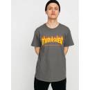 Thrasher Flame Logo charcoal