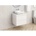 Inter Ceramic Конзолен PVC шкаф за баня BG 6038-60W + 6046-30, с бял плот, Inter Ceramic, 45х50х59см (BG 6038-60W + 6046-30)