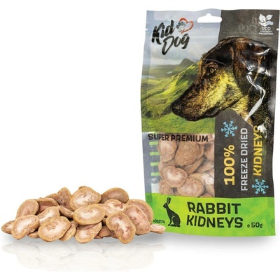 KidDog SUPER PREMIUM 100% králičí ledvinky sušené mrazem 50 g