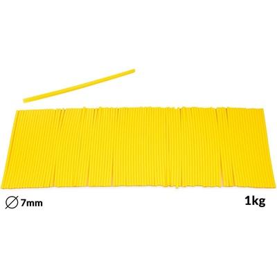 Náplně tavné žluté do lepící pistole průměr 7mm 1kg