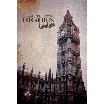 Ceduľa Big Ben Londín