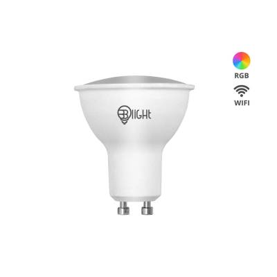 LED интелигентна крушка, резба GU10, 5, 5 W, WiFi, APP, димируема, цветна