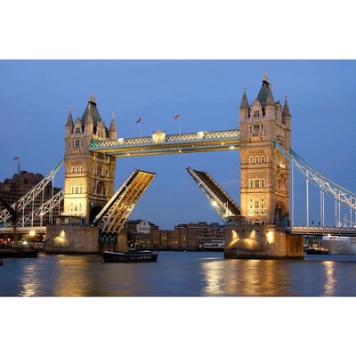Dimex MS-5-0021 vliesová fototapeta na zeď Tower Bridge v noci rozmery 375 x 250 cm