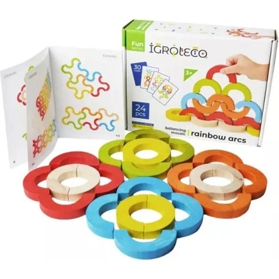 IGROTECO Балансова игра с цветни елементи - комплект от 24 броя (900507)
