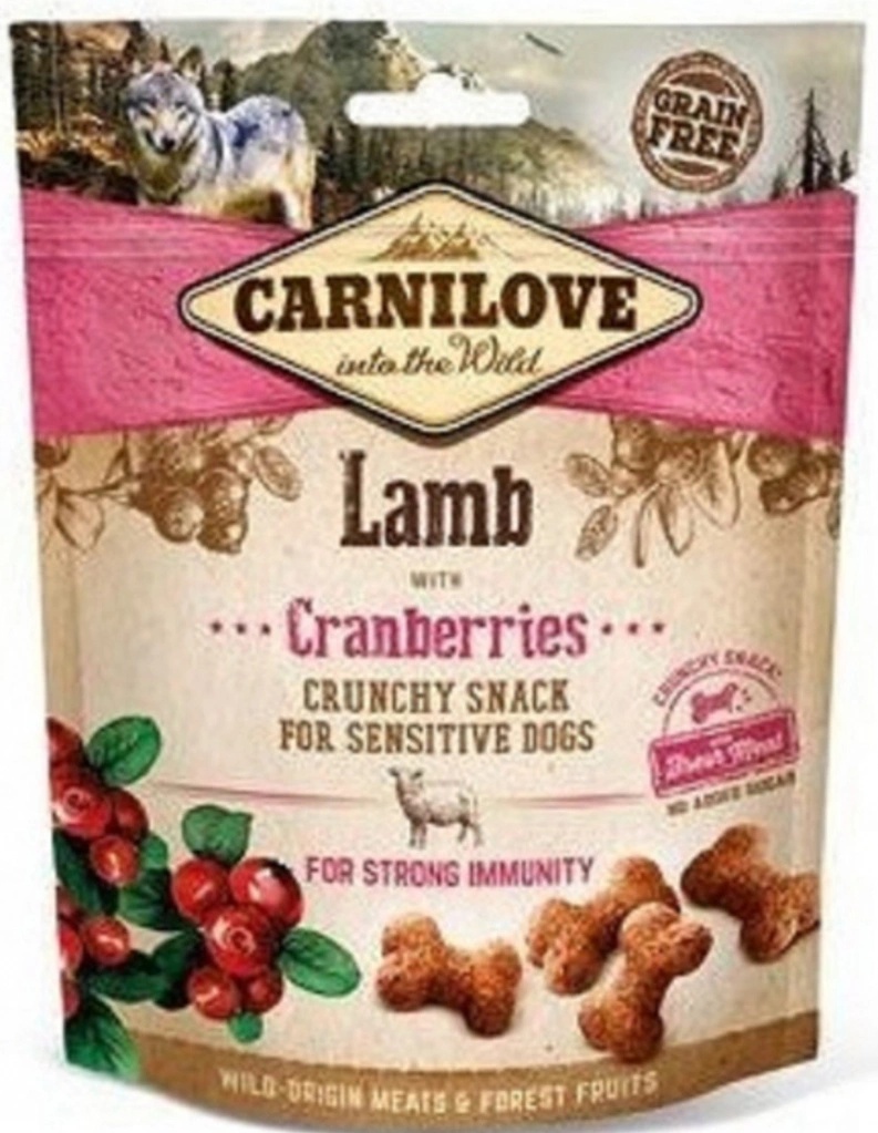 Carnilove Dog Crunchy Snack Lamb with Cranberries with fresh meat 200 g Carnilove Dog Crunchy Snack Lamb with Cranberries with fresh meat 200 g