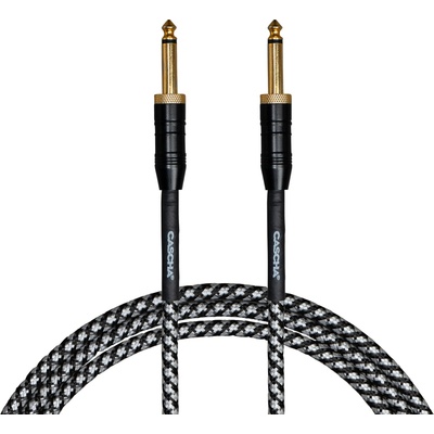 Cascha Professional Line Guitar Cable Tweed Black 6 m Директен - Директен Инструментален кабел (CCP-G2SBK6)