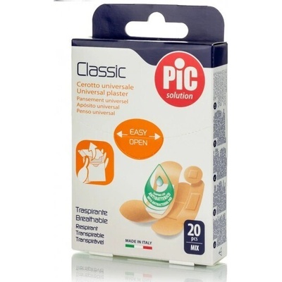 PIC Solution Дишащи пластири, Pic Solution Classic Adhesive patch for general use Mix of various sizes, 20 pcs