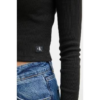 Calvin Klein Jeans Тениска Calvin Klein Jeans в черно с поло J20J224196 (J20J224196)