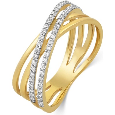 Sofia zlatý prsten se zirkony SJ239650.400