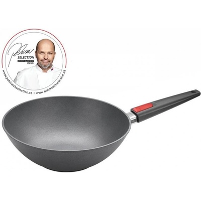 WOLL Panvica WOK 30 cm Indukčná s nepriľnavým povrchom a odnímateľnou rukoväťou Titanium Nowo 11030IL