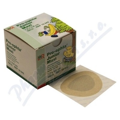 Okluzor Pro-ophta Jun.Maxi 7 x 5,9 cm/100 ks