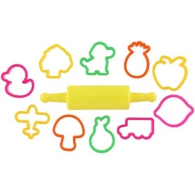 Teddies Форми/Изрязвачи nara с валяк пластмаса 11бр