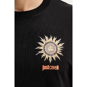 Just Cavalli Памучна тениска (80OAHT20.CJ500)