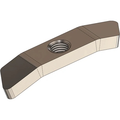 CORAB Obdĺžniková poistná matica 12x56,7x5 mm šikmá