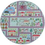 Multidecor Детски килим stella streets 120 см тюркоаз/град (mu0269)
