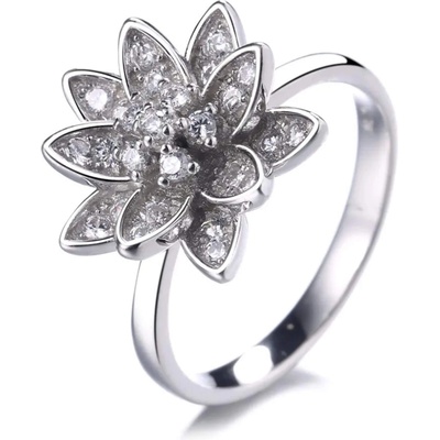 Silenti Jewelry Сребърен пръстен "Красота" - 8 - 57мм (18.1мм диам. )