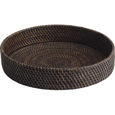 Aquanova Декоративен поднос Cino кръгъл тъмнокафяв (CINTRR-538)