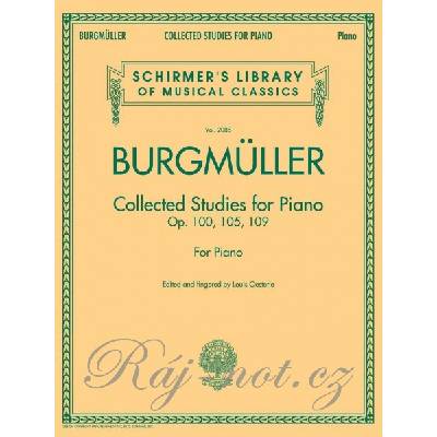BURGMÜLLER: Collected Studies For Piano, Op.100, Op.105, Op.109