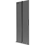 Mexen Velar L параван за вана с 2 крила, плъзгащ се 75 x 150 cm, графит, gun metal - 896-075-003-41-95 (896-075-003-41-95)
