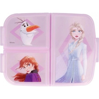 Stor delený plastový box na desiatu Disney Frozen 51020