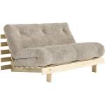 Karup Design Кремав сгъваем диван от рипсено кадифе 140 cm Roots - Karup (123100550140)