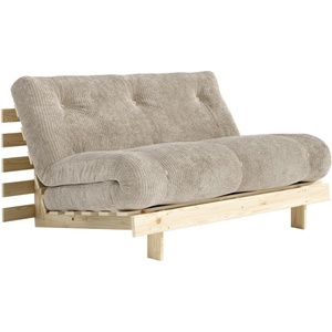 Karup Design Кремав сгъваем диван от рипсено кадифе 140 cm Roots - Karup (123100550140)