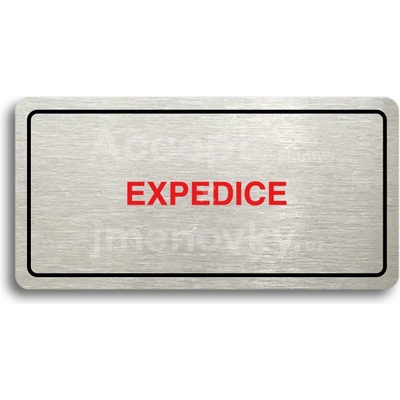 ACCEPT Piktogram EXPEDICE - stříbrná tabulka - barevný tisk
