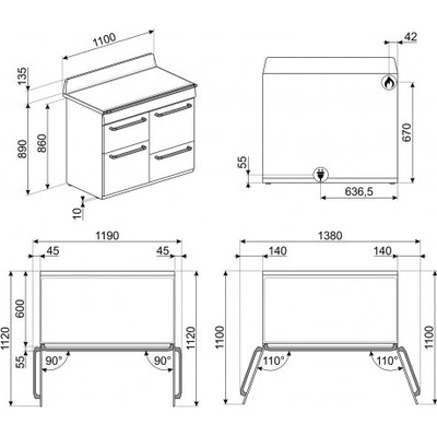 Smeg TR4110BL1