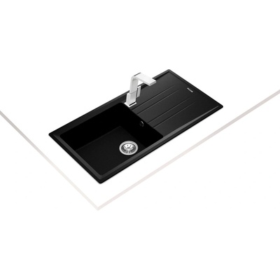 Teka Stone 60 L-TG ЧЕРНА Гранитна мивка, обръщаема, за шкаф 60 см (М.1020.ЧЕ)