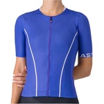Castelli Фланелка с къс ръкав за колоездене Castelli Women's Anima Flow Jersey Cycling jersey - Ultraviolet / Purple Mist (156-2739-0413)