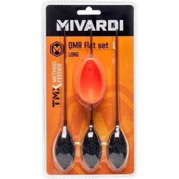 Mivardi Sada kŕmidiel Method Feeder set QMR Flat Long L 30g + 40g + 50g + mould