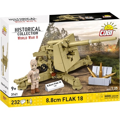 COBI 3141 World War II Nemecké protilietadlové delo 8.8 cm Flak 18 1:35