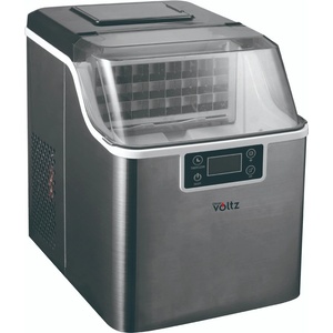 VOLTZ Ледогенератор Oliver Voltz OV51447D, 170W, 22кг/24ч, 3.2 л, 24 квадратни кубчета за цикъл работа, Инокс (OV51447D) - topmarket Ледогенератор