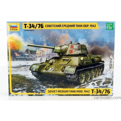 Zvezda Kampfpanzer T-34/76 Tank Military 1942 1:35 /