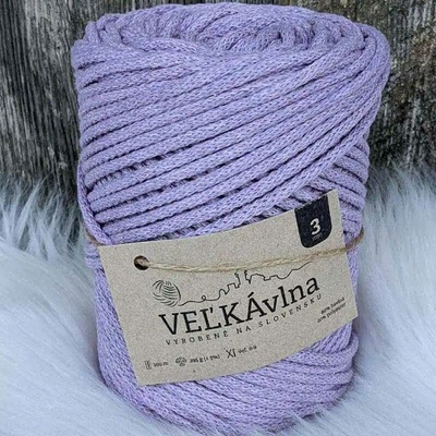 Velká vlna Špagát 3mm Fialka