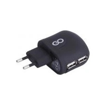 GOCLEVER vysokorychlostní síťová nabíječka 100-240 V duální USB (1x 2 A / 2x 1 A), bez kabelu