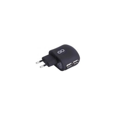 GOCLEVER vysokorychlostní síťová nabíječka 100-240 V duální USB (1x 2 A / 2x 1 A), bez kabelu