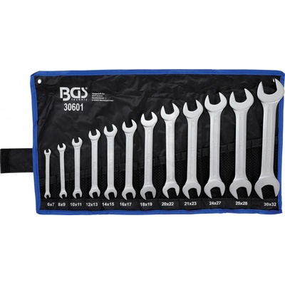 BGS technic Oboustranné klíče 6x7-30x32 mm. Sada 12 dílů v tašce BGS 1030601