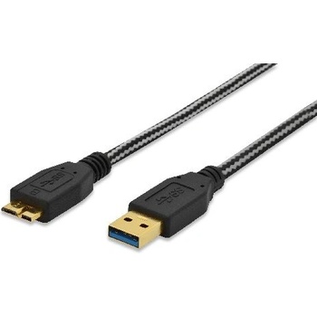 Ednet 84232 USB 3.0, type A - micro B M/M, USB 3.0, 1m, černý