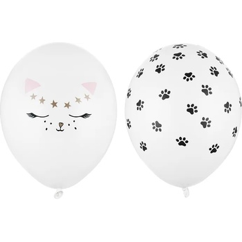 Image 1 of PartyDeco Латексов балон - котка и лапи 30см