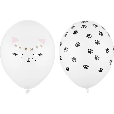 PartyDeco Латексов балон - котка и лапи 30см