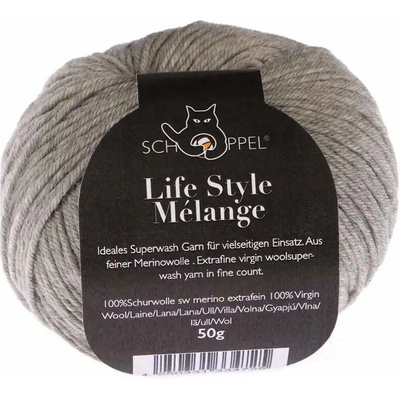 Schoppel wolle Life Style melange 9250M Hellgrau - meliert