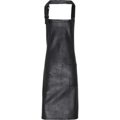 Premier Zástěra z koženky Fauxleather černá