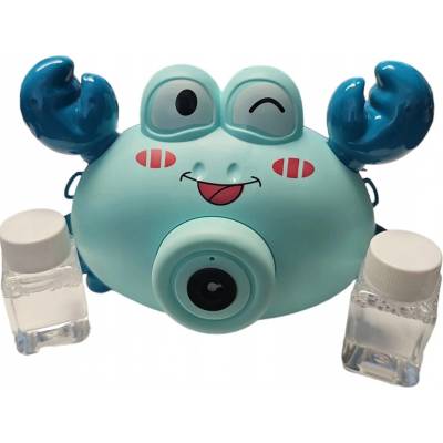 Leventi Fotoaparát bublifuk krab se světlem a zvukem vytvářející bubliny zelený