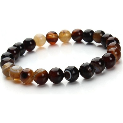 MP Achát pruhovaný přírodní kameny menší MP11251 hnědý