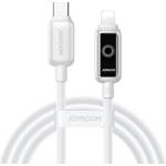 JOYROOM USB-C към Lightning кабел за Apple устройства с Lightning порт - Joyroom S-A55 StarFlight USB-C to Lightning Cable PD 30W (бял) (120 см) (S-A55 C-L 30W)