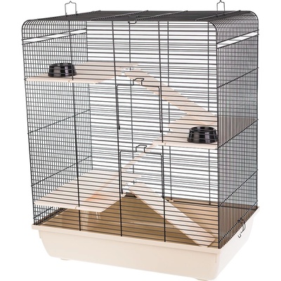 INTER-ZOO Pet Products Клетка за гризачи Remy + wood 58 x 38 x 71, 5 cm БЕЖОВА