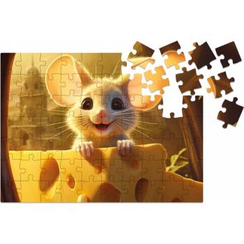 Milliwood Дървен пъзел Milliwood, Yuppie Cutie, 70 части - Мишле (S-Mouse-5016)